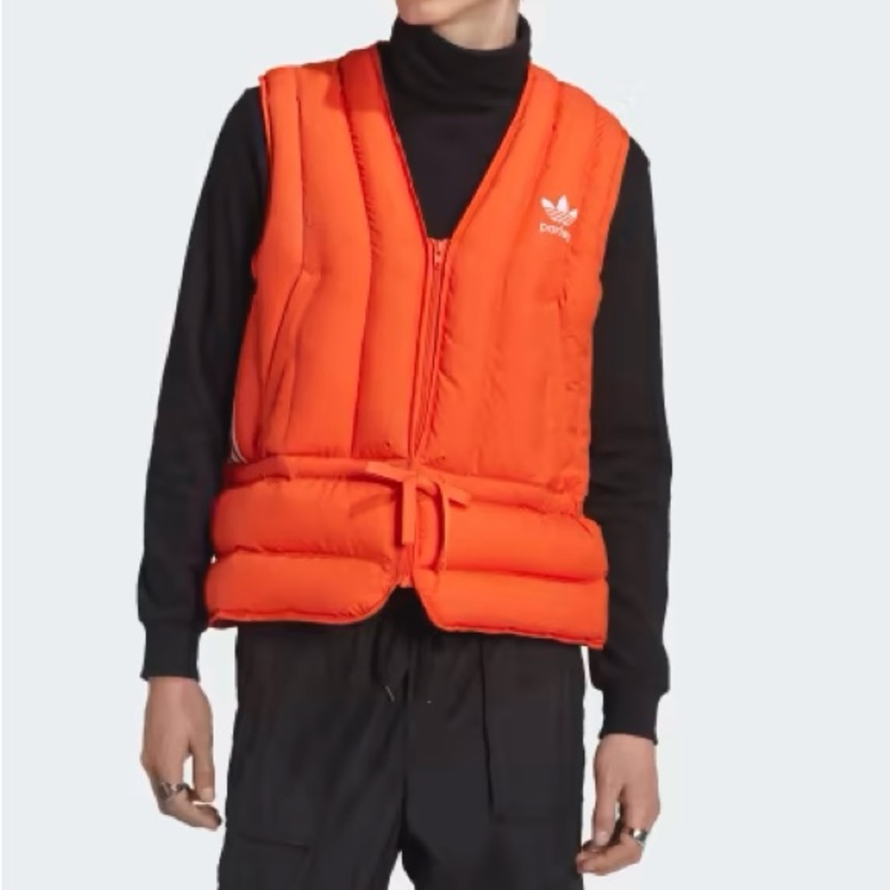 Adidas Orange Puffer Vest